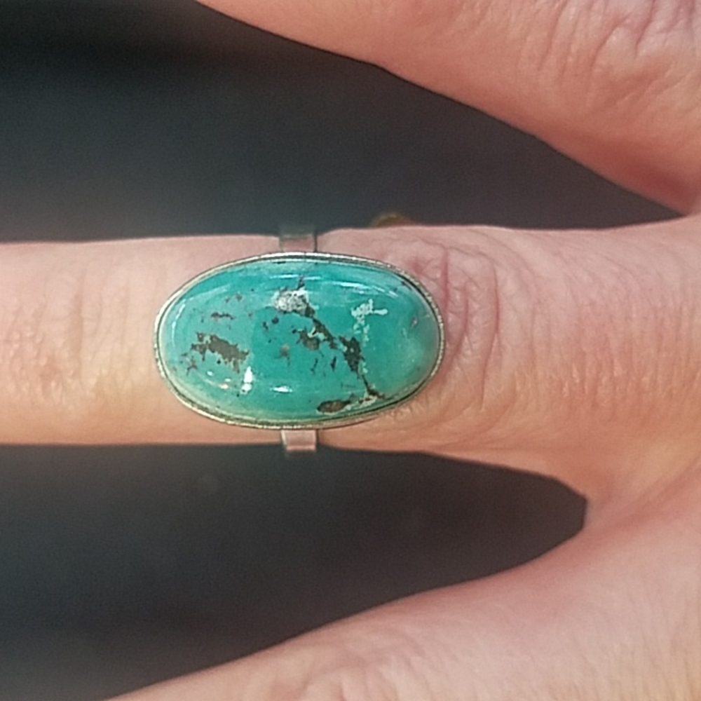 SS Turquoise Ring